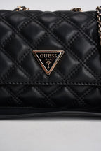 Borsa donna matelassé a tracolla nera HWQG96 73740BLACK GUESS 