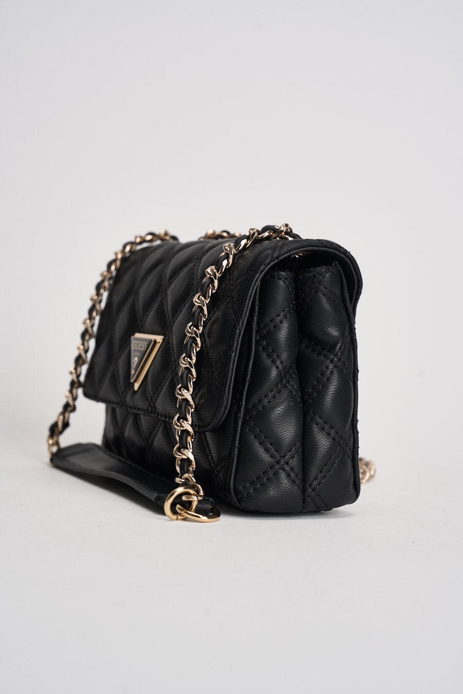 Borsa donna matelassé a tracolla nera HWQG96 73740BLACK GUESS 