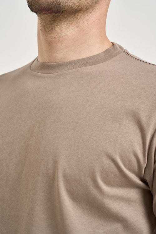 T-shirt uomo in cotone tortora - 2