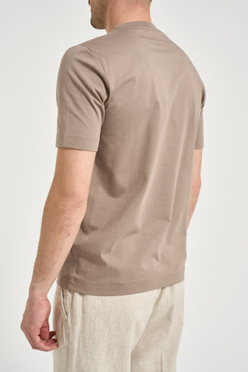 T-shirt uomo in cotone tortora - 3