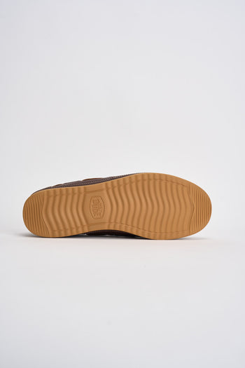 Mocassino uomo da barca in pelle marrone - 9