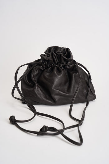 Borsa donna con coulisse marrone - 4