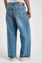 Jeans uomo gamba dritta in denim blu 12278007 BLU JACK & JONES 