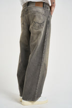 Jeans uomo in denim grigio 12282562 BLACK JACK & JONES 