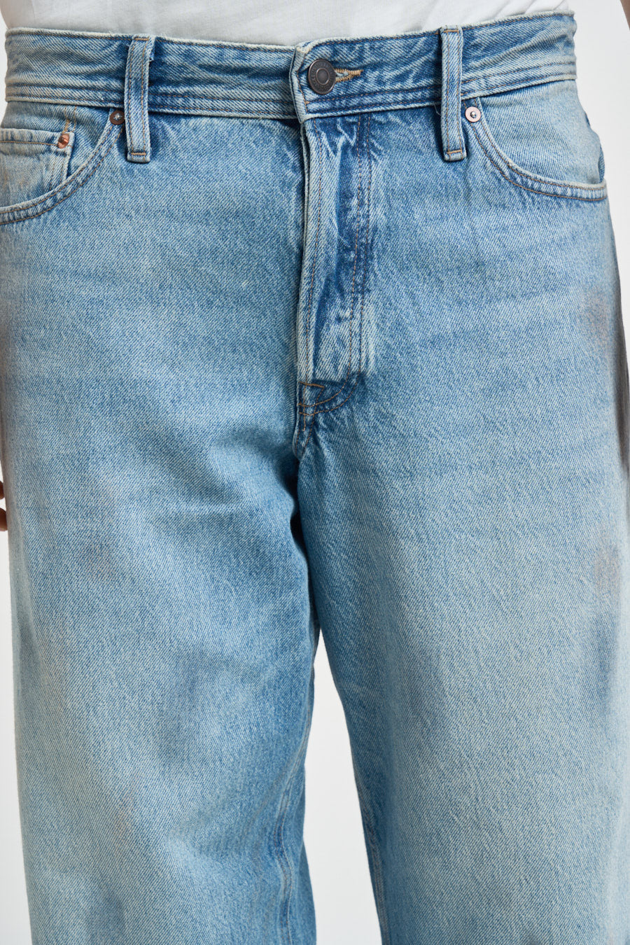 Jeans uomo gamba dritta in denim chiaro 12291972 BLUEDENIM JACK & JONES 