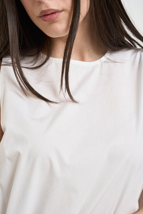 Top donna a palloncino bianco - 2