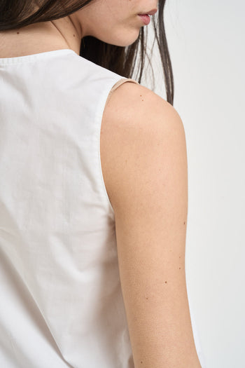 Top donna a palloncino bianco - 4