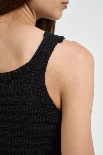 Abito donna in maglia nero - 4