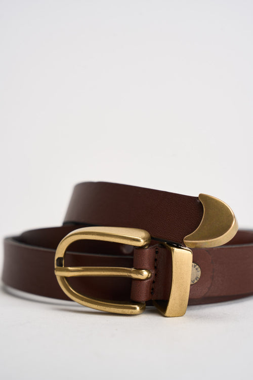 Cintura donna minimal marrone - 2