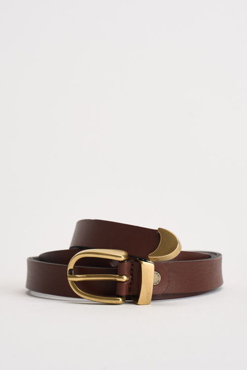 Cintura donna minimal marrone