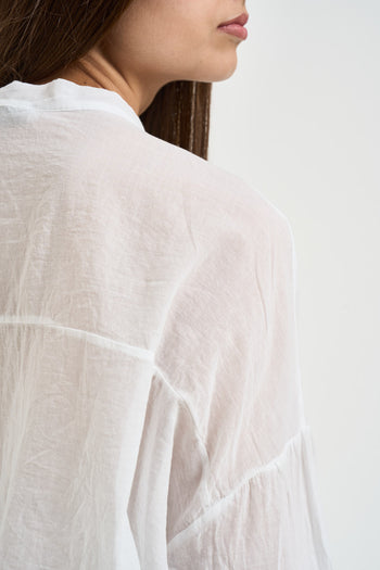 Camicia donna con nodo bianca - 4