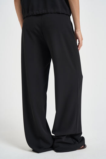 Abito donna con coulisse in vita nero - 8