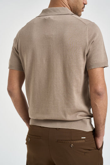 Polo uomo in maglia tortora - 3