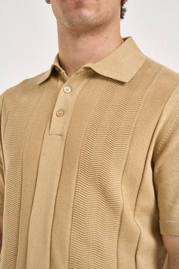 Polo uomo in maglia lavorata corda - 3