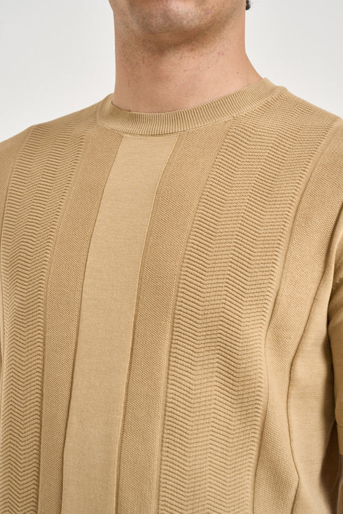 T-shirt uomo in maglia lavorata corda - 2
