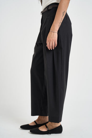 Pantalone donna barrel fit nero - 3