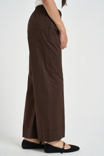 Pantalone donna a gamba larga moro - 5