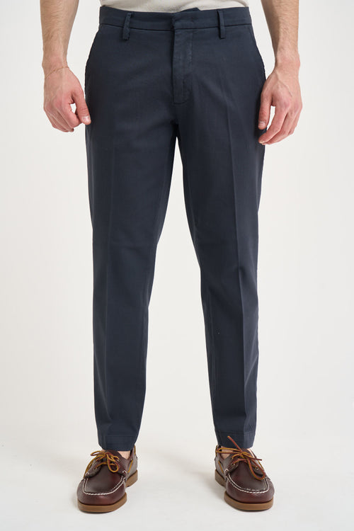 Pantalone uomo chino blu - 1