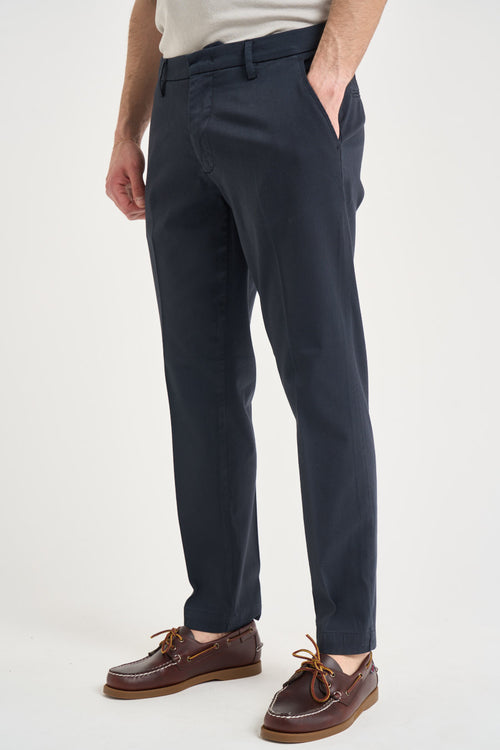 Pantalone uomo chino blu - 2