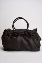 Borsa donna in pelle marrone 261B104 C60 MINORONZONI 