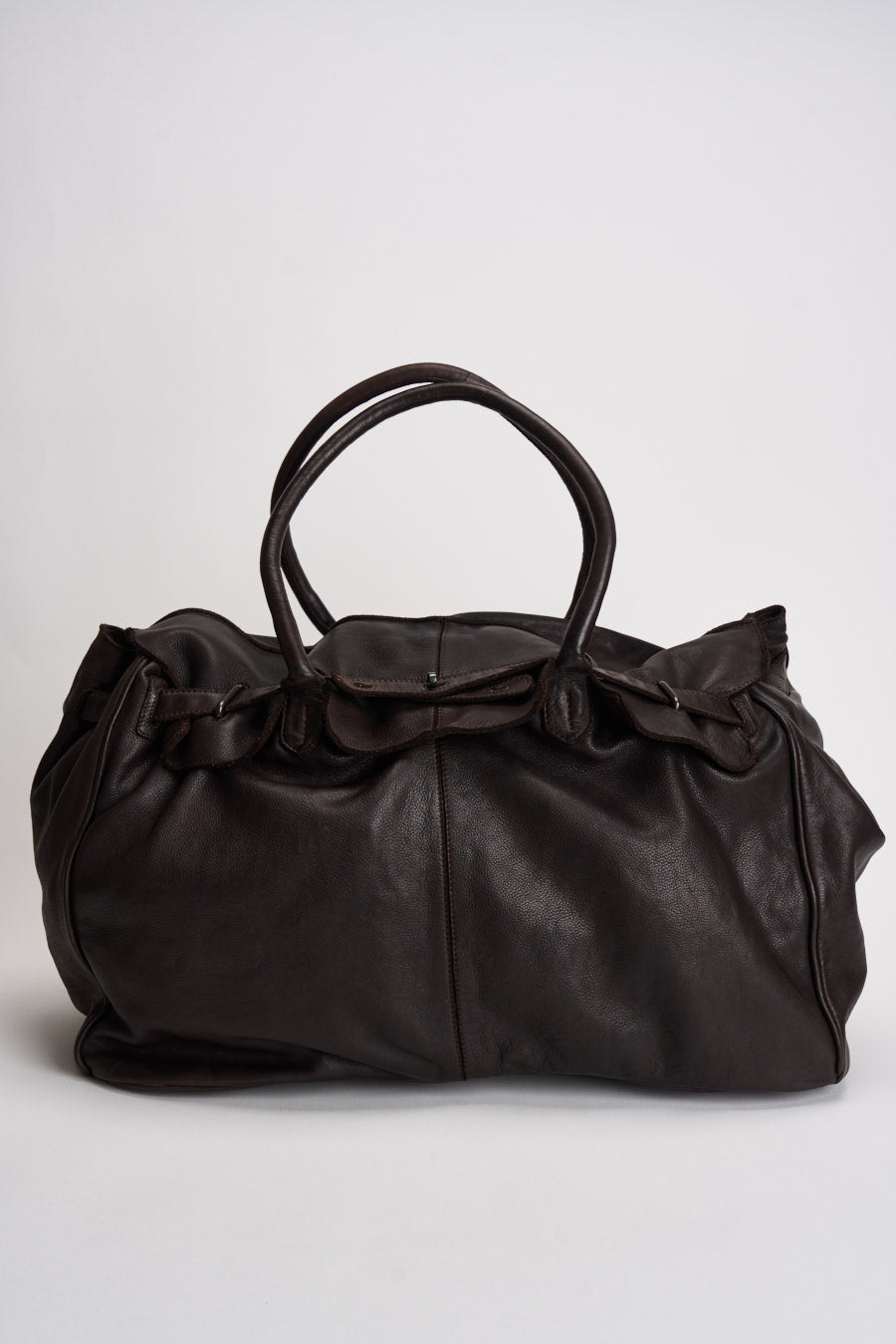 Borsa donna in pelle marrone 261B104 C60 MINORONZONI 