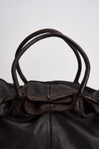 Borsa donna in pelle marrone 261B104 C60 MINORONZONI 