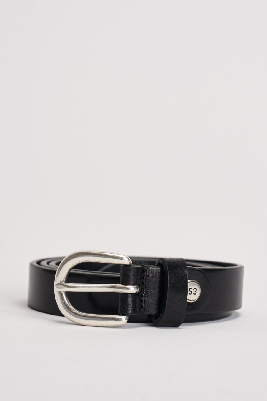 Cintura uomo in pelle nera 261C002 C99 MINORONZONI 