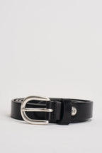 Cintura uomo in pelle nera 261C002 C99 MINORONZONI 