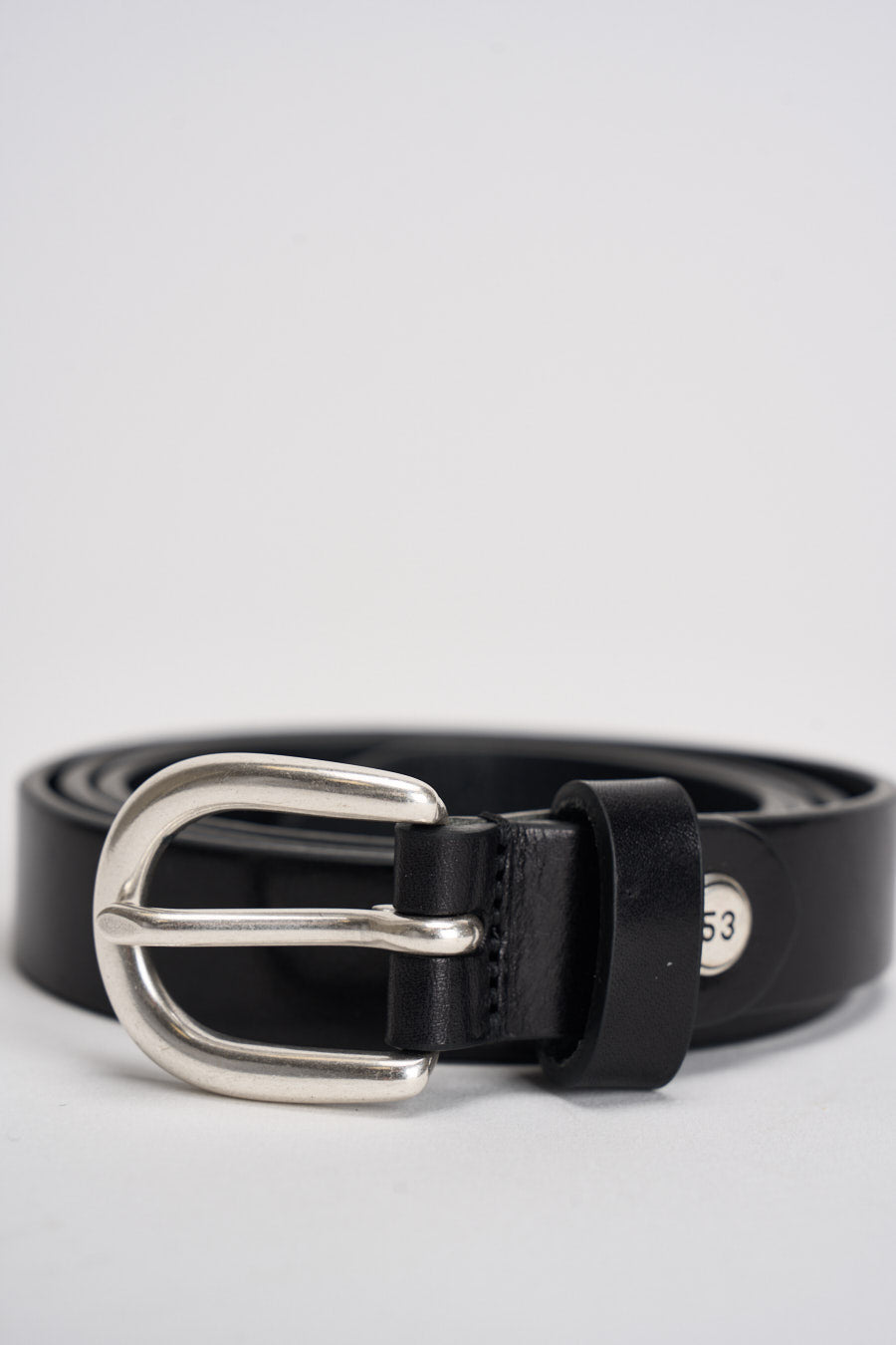 Cintura uomo in pelle nera 261C002 C99 MINORONZONI 