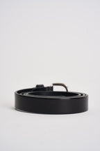 Cintura uomo in pelle nera 261C002 C99 MINORONZONI 
