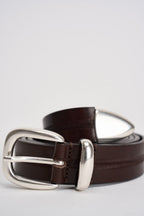 Cintura uomo in pelle marrone 261C003 C60 MINORONZONI 
