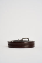 Cintura uomo in pelle marrone 261C003 C60 MINORONZONI 
