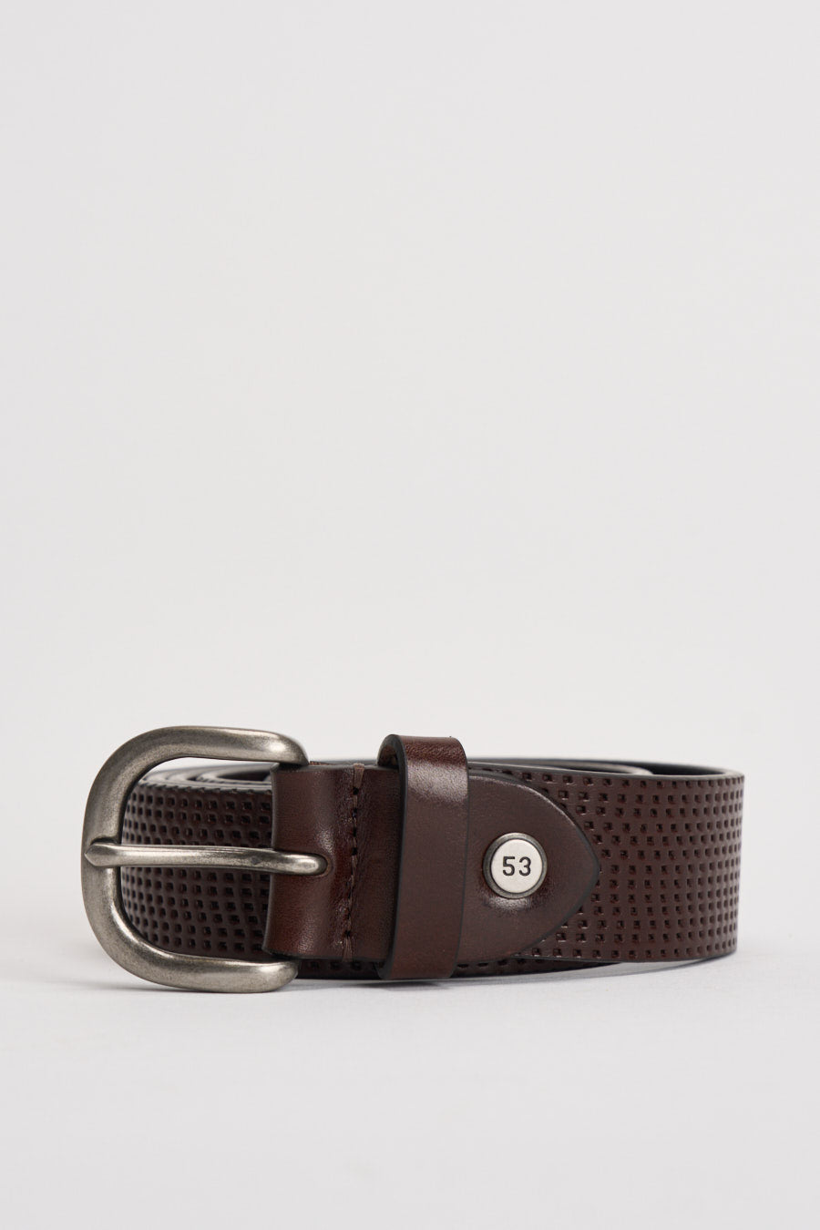 Cintura uomo in pelle marrone 262C011 C60 MINORONZONI 