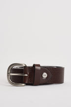 Cintura uomo in pelle marrone 262C011 C60 MINORONZONI 