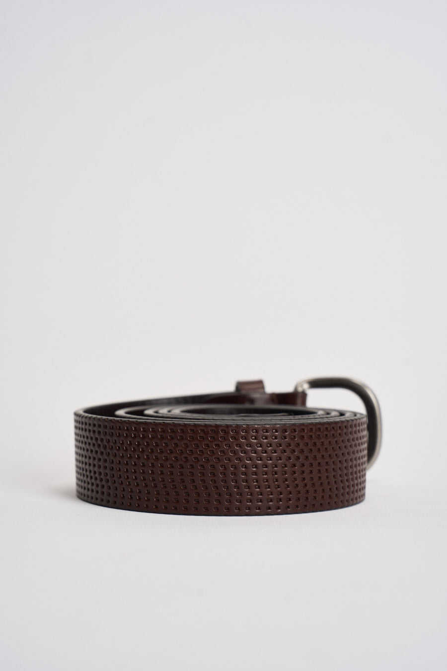 Cintura uomo in pelle marrone 262C011 C60 MINORONZONI 