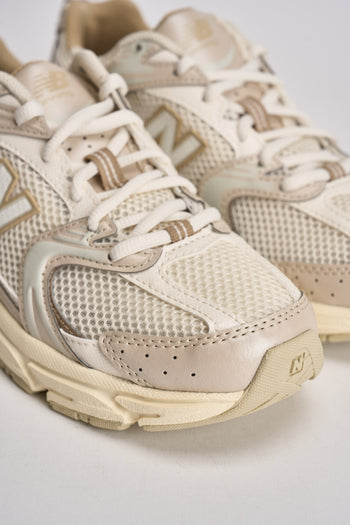 Sneakers donna 530 panna e beige - 4