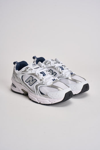 Sneakers donna 530 bianche e blu - 3