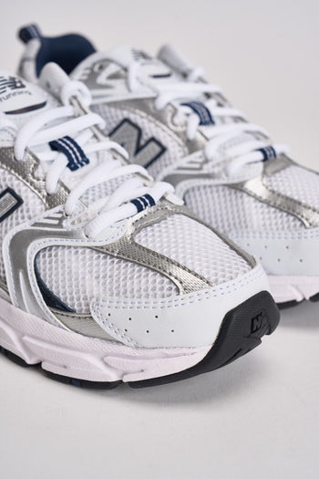 Sneakers donna 530 bianche e blu - 4