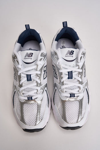 Sneakers donna 530 bianche e blu - 6