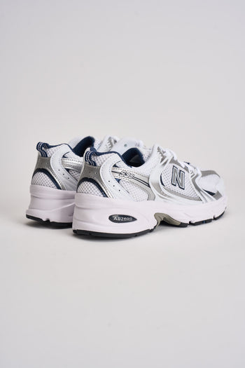 Sneakers donna 530 bianche e blu - 7