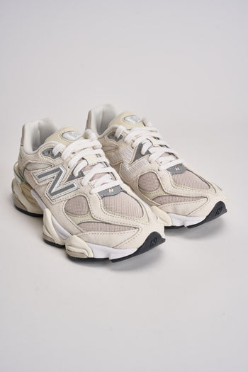 Sneakers donna 9060 panna e bianca - 3