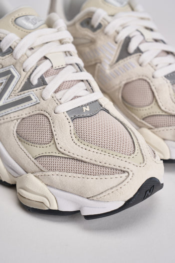 Sneakers donna 9060 panna e bianca - 4