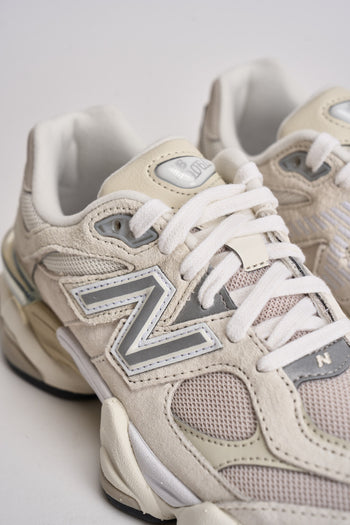 Sneakers donna 9060 panna e bianca - 5