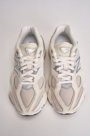 Sneakers donna 9060 panna e bianca - 6