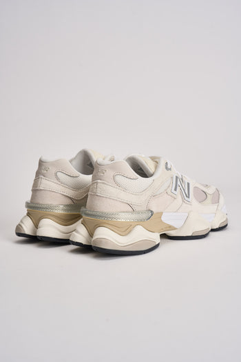 Sneakers donna 9060 panna e bianca - 7