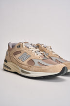Sneakers uomo Made in UK 991v2 beige U991 BE2 NEW BALANCE 