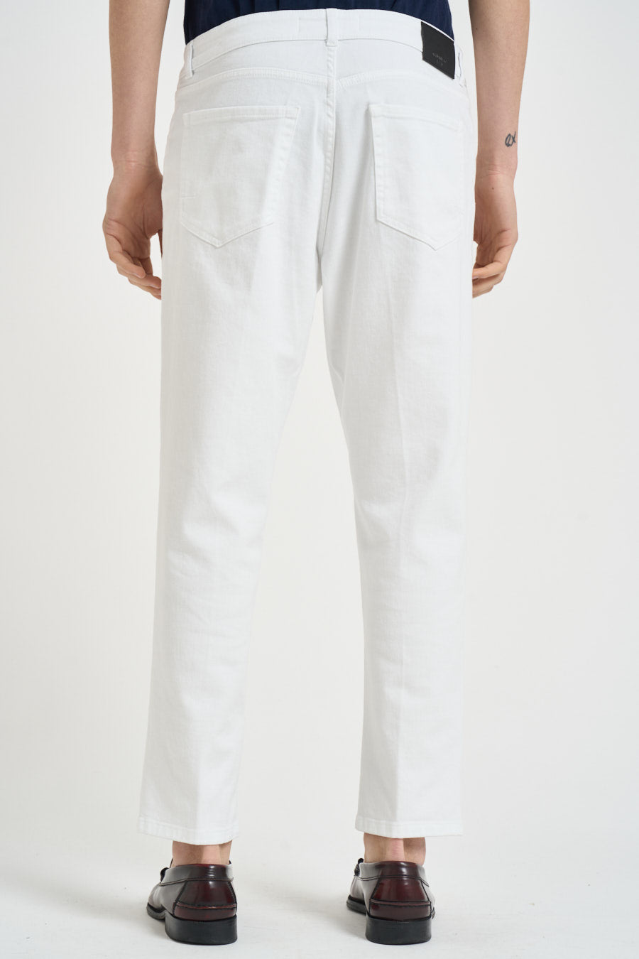 Jeans uomo regular in denim bianco 2993 ITRIBIANCO OFFICINA 
