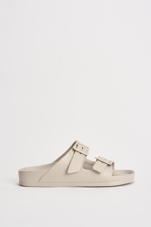 Sandalo donna in EVA panna
