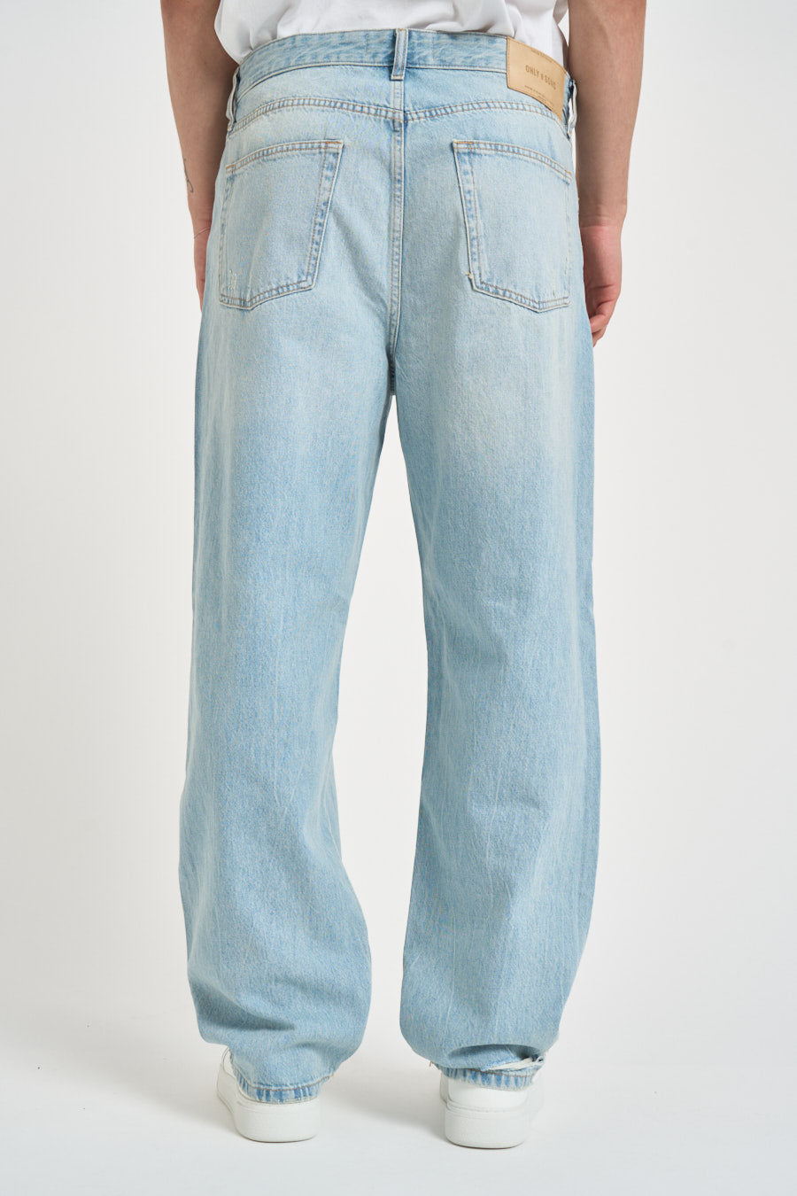 Jeans uomo in denim chiaro 22036592 LIGHT BLU ONLY & SONS 