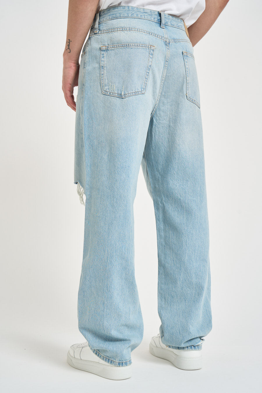 Jeans uomo in denim chiaro 22036592 LIGHT BLU ONLY & SONS 